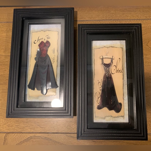 Shadow Box French Wall Decor, Set Of Two, Good Condition - Picture 3 of 16